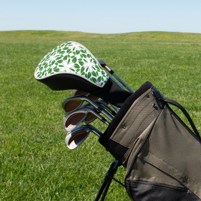 Blattmuster, Muster von Blätter, grüne Blätter Golf Headcover (In SItu)