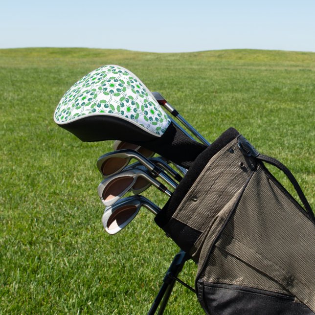 Blattmuster, Muster von Blätter, grüne Blätter Golf Headcover (In SItu)