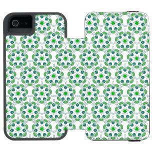 Blattmuster, Muster von Blätter, grüne Blätter Incipio Watson™ iPhone 5 Geldbörsen Hülle