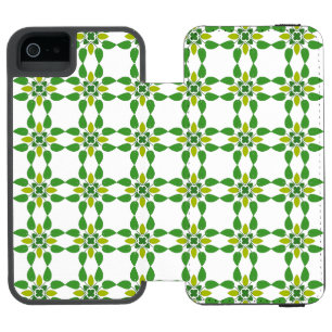 Blattmuster, Muster von Blätter, grüne Blätter Incipio Watson™ iPhone 5 Geldbörsen Hülle