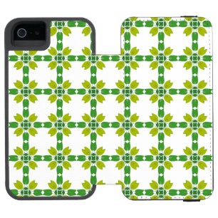 Blattmuster, Muster von Blätter, grüne Blätter Incipio Watson™ iPhone 5 Geldbörsen Hülle