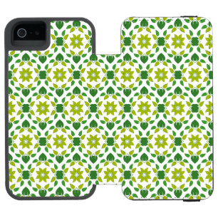 Blattmuster, Muster von Blätter, grüne Blätter Incipio Watson™ iPhone 5 Geldbörsen Hülle