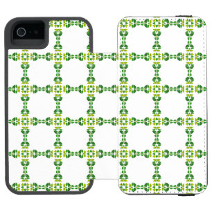 Blattmuster, Muster von Blätter, grüne Blätter Incipio Watson™ iPhone 5 Geldbörsen Hülle
