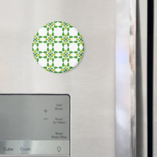 Blattmuster, Muster von Blätter, grüne Blätter Magnet