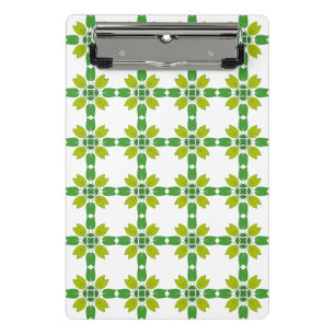 Blattmuster, Muster von Blätter, grüne Blätter Mini Klemmbrett