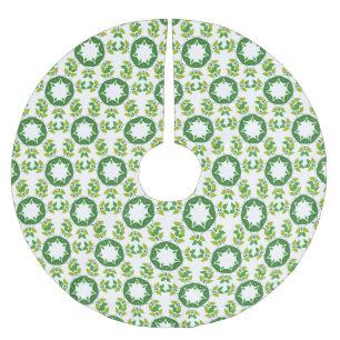 Blattmuster, Muster von Blätter, grüne Blätter Polyester Weihnachtsbaumdecke