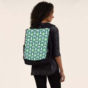 Blattmuster, Muster von Blätter, grüne Blätter Rucksack