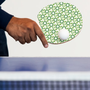 Blattmuster, Muster von Blätter, grüne Blätter Tischtennis Schläger