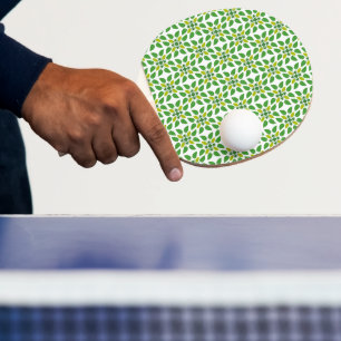 Blattmuster, Muster von Blätter, grüne Blätter Tischtennis Schläger