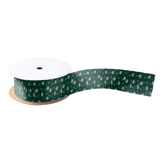 Blattmuster Satinband (Spule)
