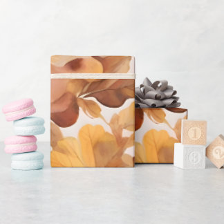 Blattreiches Farbmuster-Design Geschenkpapier