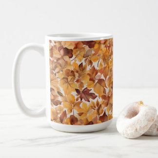 Blattreiches Farbmuster-Design Kaffeetasse