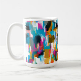 Blattreiches Rosa  Kaffeetasse