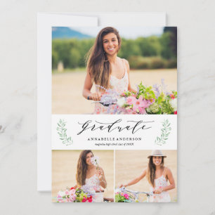 Blättrige Lorbeer-Abschluss-Mehrfach-Foto-Ankündig Ankündigung