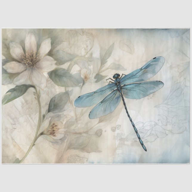 Blau 10 seidenpapier (Vorderseite)