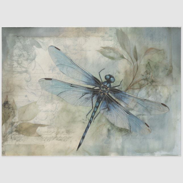 Blau 12 seidenpapier (Vorderseite)