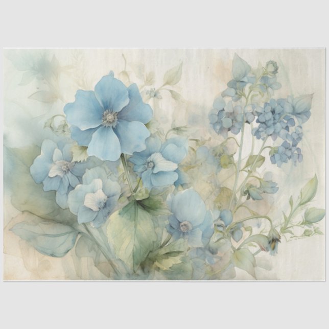 Blau 13 seidenpapier (Vorderseite)