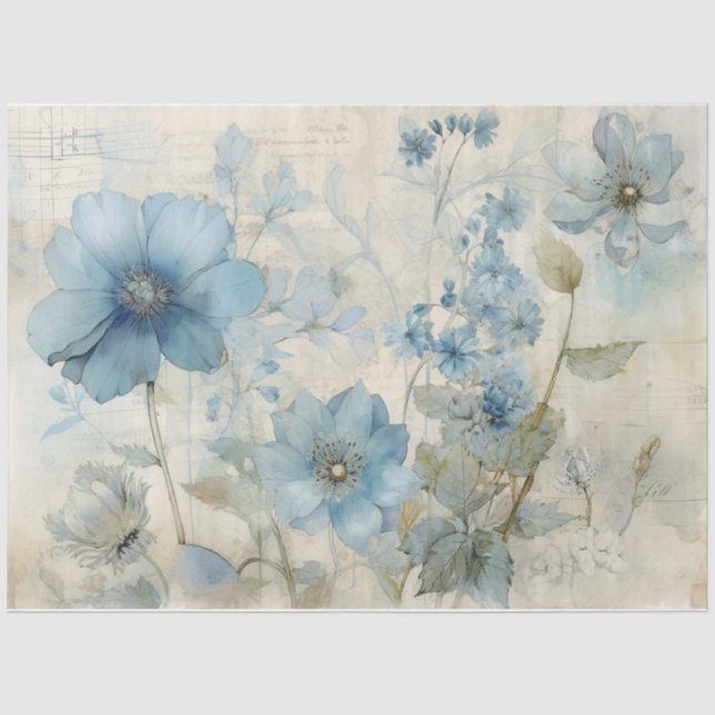 Blau 14 seidenpapier (Vorderseite)