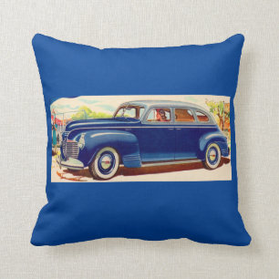 blau 1941 Plymouth Kissen