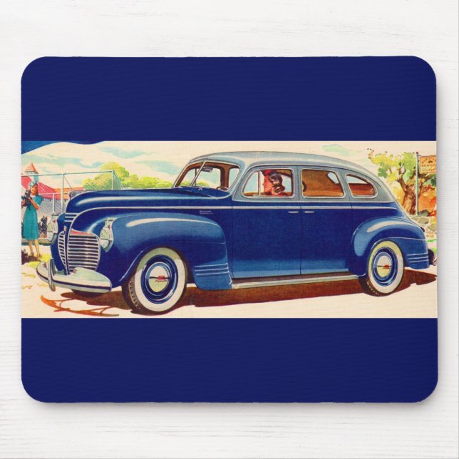 blau 1941 Plymouth Mousepad (Vorne)