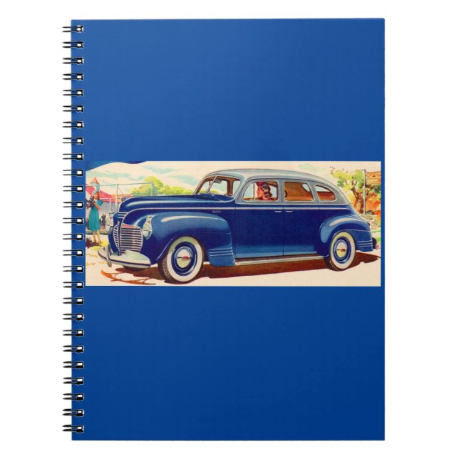 blau 1941 Plymouth Notizblock (Vorderseite)