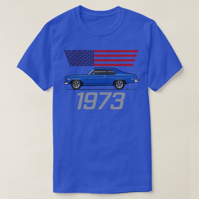 Blau 1973 T-Shirt (Design vorne)