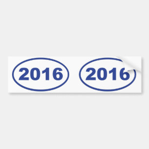 Blau 2016 autoaufkleber