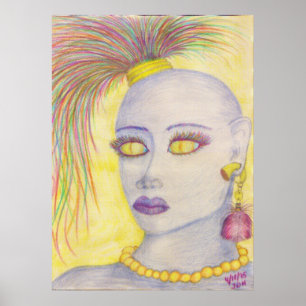 Blau 3 halfton2 poster