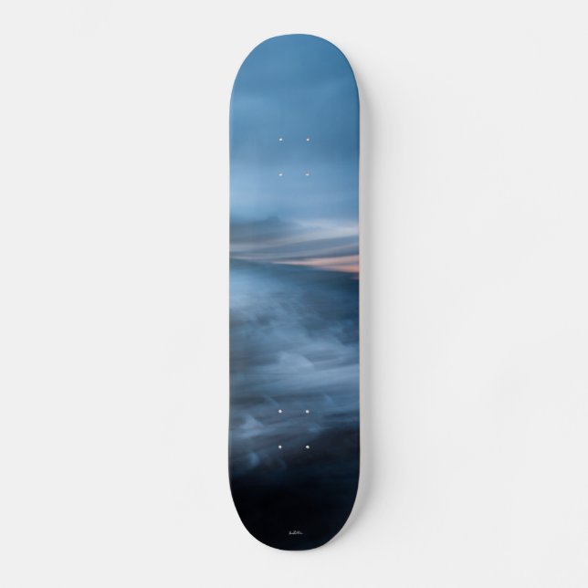 Blau-Abstracts Skateboard (Vorderseite)