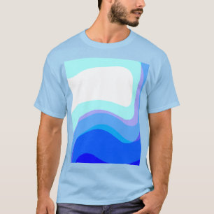 Blau Abstrakt 1112 T-Shirt