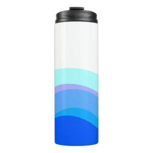 Blau Abstrakt 1112 Thermosbecher