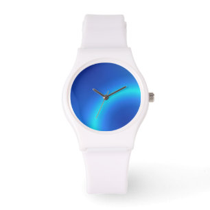 Blau Abstrakt Armbanduhr