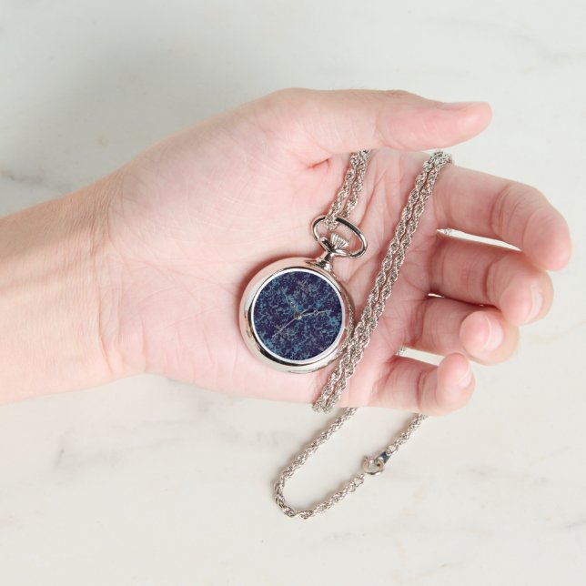 Blau Abstrakt Armbanduhr (Hand)
