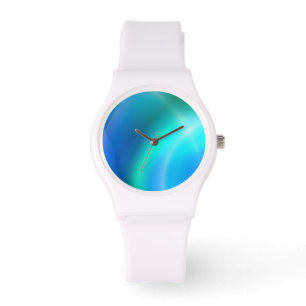 Blau Abstrakt Armbanduhr