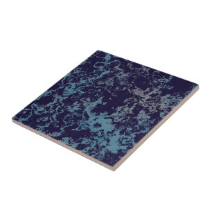 Blau Abstrakt Fliese