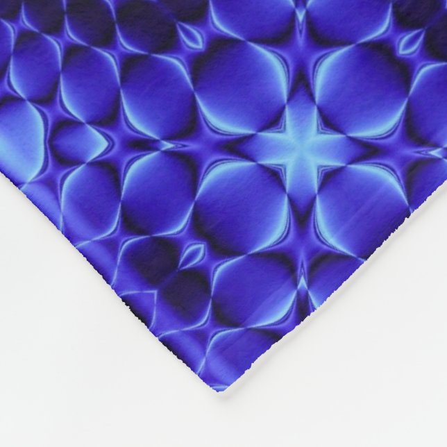 Blau abstrakt gemusterte Decke (Ecke)