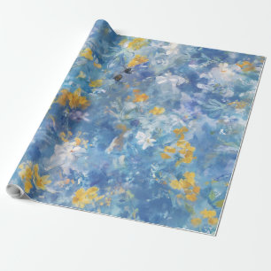 Blau abstrakt geschenkpapier