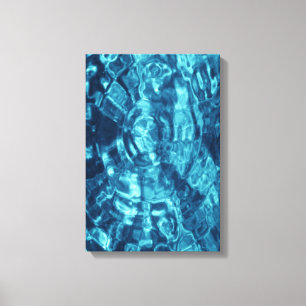 Blau Abstrakt Leinwanddruck
