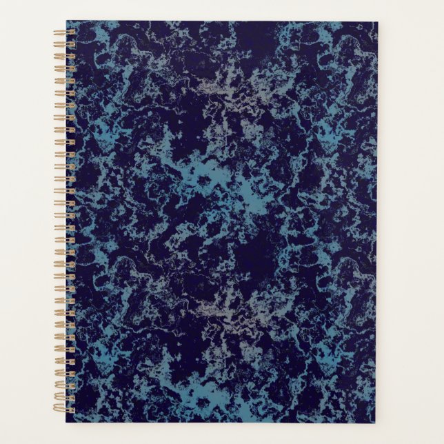 Blau Abstrakt Planer (Vorderseite)