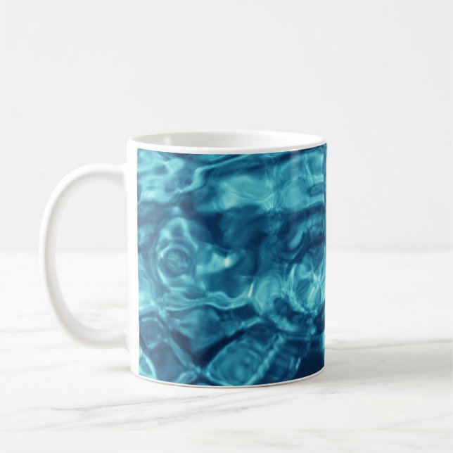 Blau Abstrakt Tasse (Links)