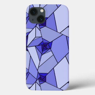 Blau abstraktes geometrisches Muster Case-Mate iPhone Hülle