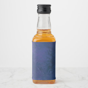 blau alkoholflaschenetikett