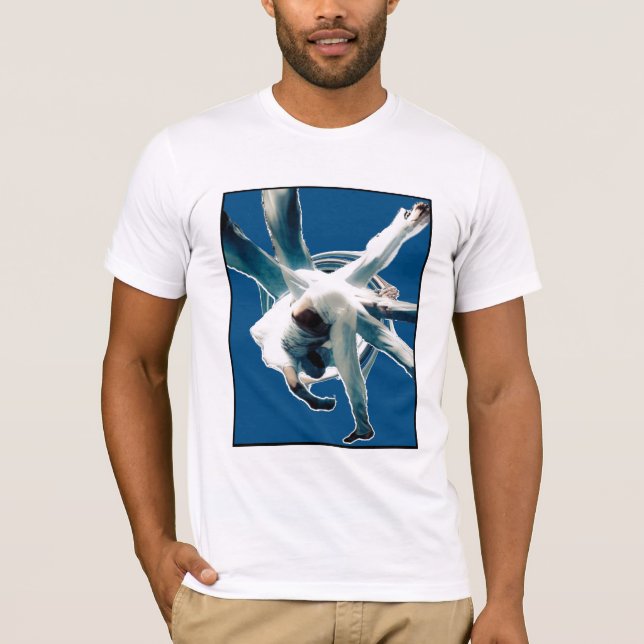 Blau Au sem Mao T-Shirt (Vorderseite)