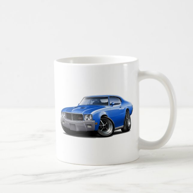 Blau-Auto 1970-72 Buicks GS Tasse (Rechts)