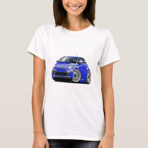 Blau-Auto Fiats 500 T-Shirt