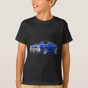 Blau-Auto Olds Macheten-442 T-Shirt