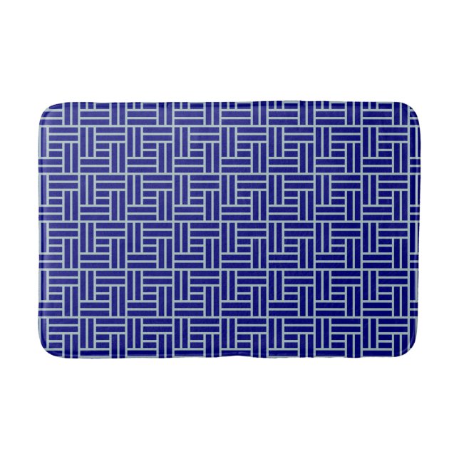 Blau Badematte (Vorderseite)