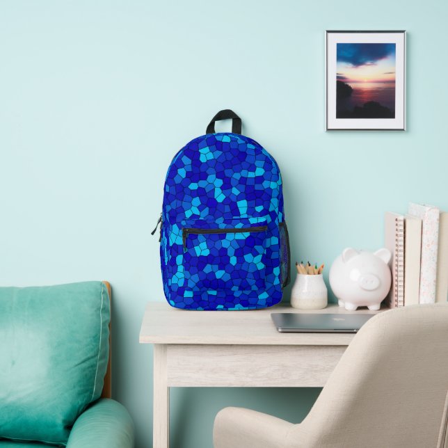 Blau Bedruckter Rucksack (InSitu)
