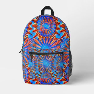 Blau Bedruckter Rucksack