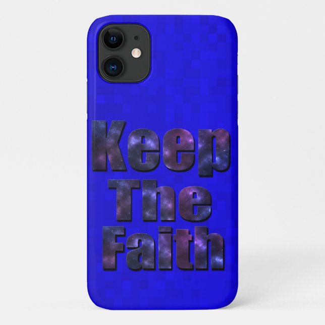 Blau Behalte das Glaubenslogo, Case-Mate iPhone Hülle (Rückseite)